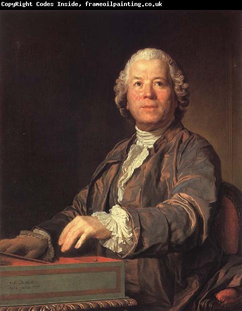Joseph-Siffred  Duplessis Christoph Willibald von Gluck at the spinet